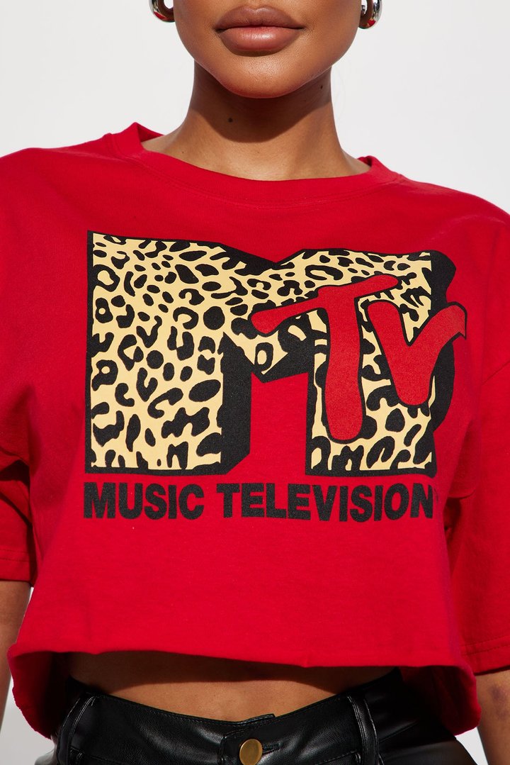 MTV Music Television Graphic Tee - Red