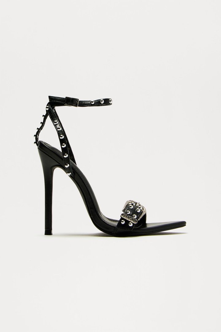 Read My Lips Heels - Black