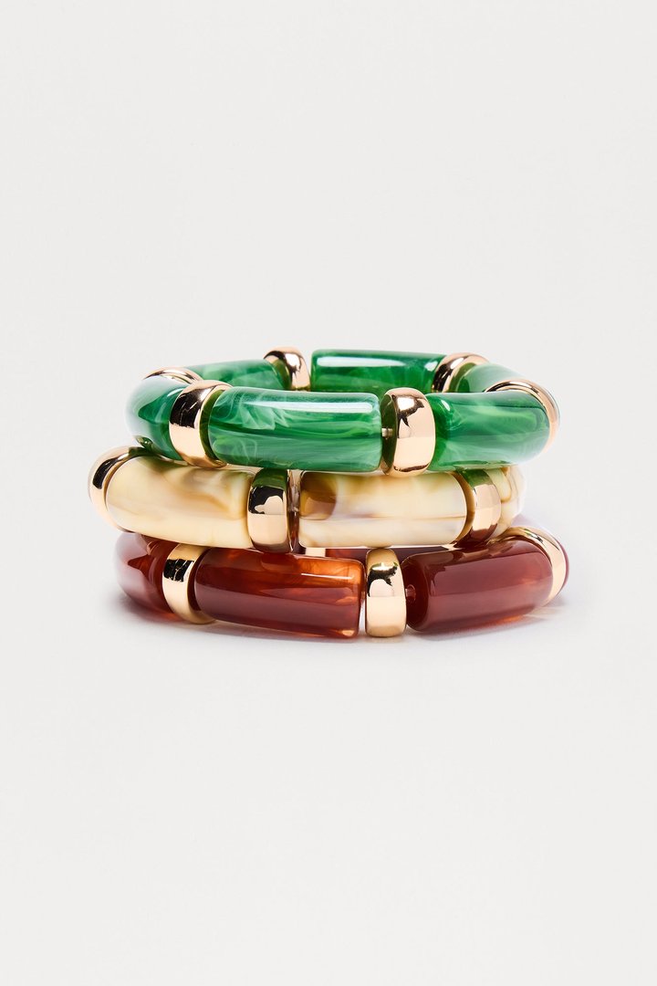 La Isla 3 Piece Bracelet Set - Multi Color