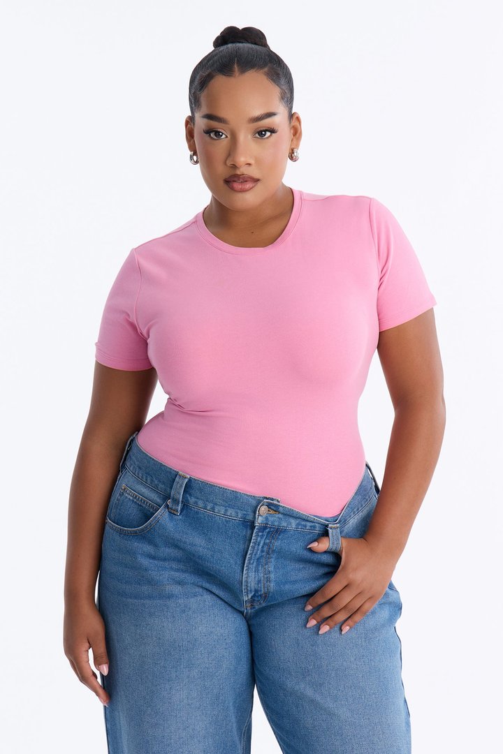 My Everyday Crew Neck Tee - Light Pink