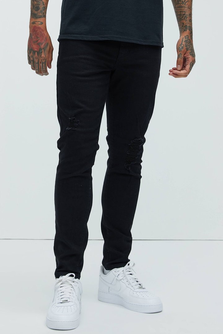 Take No L's Skinny Jean - Black
