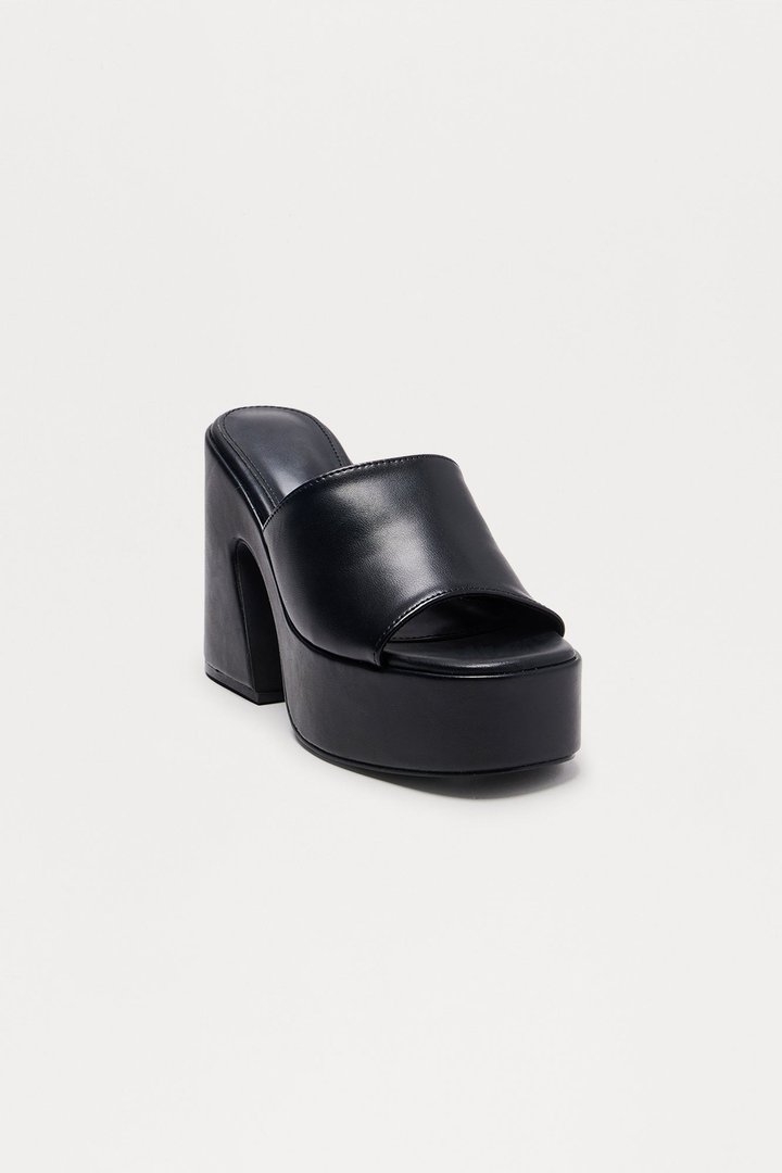 Jensen Platform Mules - Black