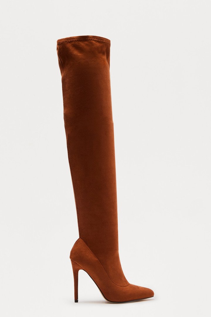 Gyra Thigh High Boots - Camel