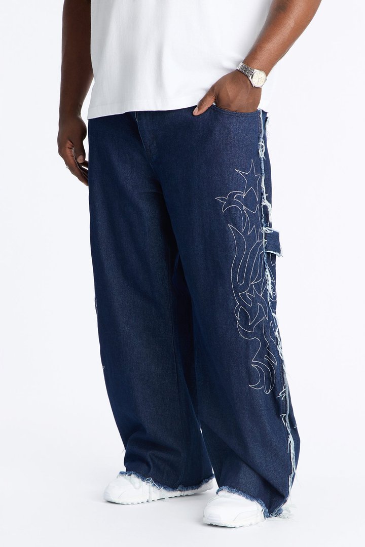 Downtown Riot Baggy Jean - Dark Wash