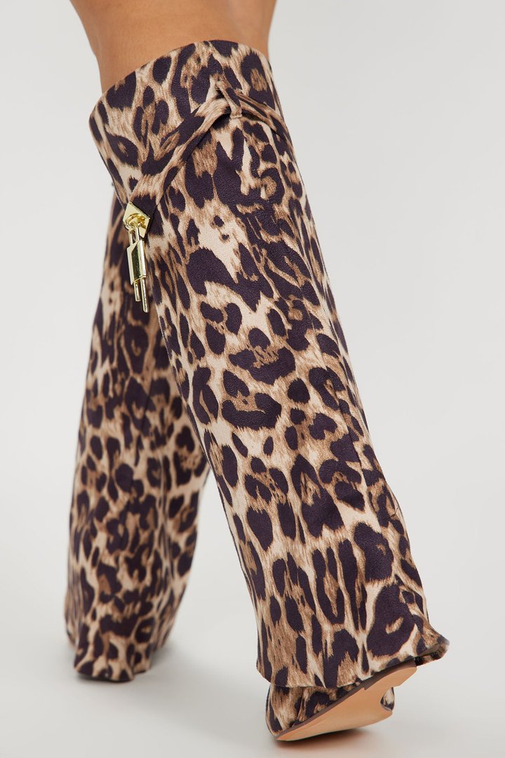 Big City Dreams Boots - Leopard