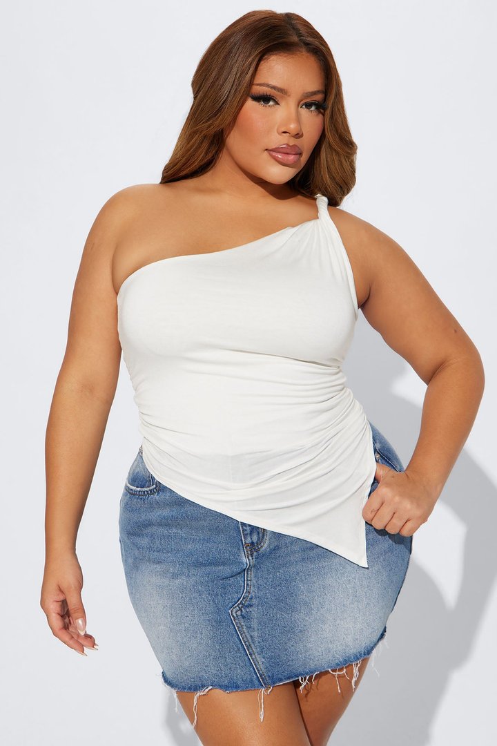 Summer One Shoulder Top - White