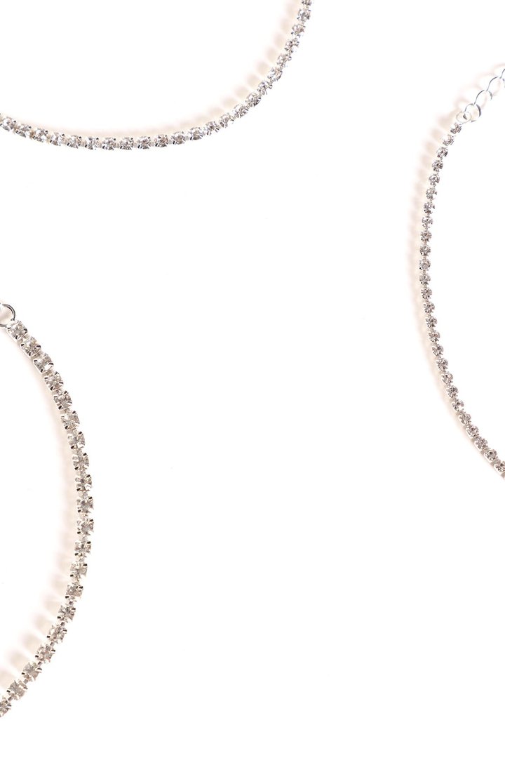 Best In The Game 3 Piece Choker Set - Silver