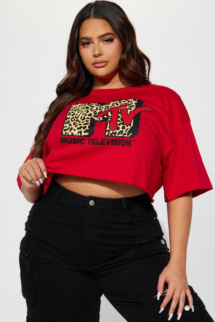 MTV Music Television Graphic Tee - Red