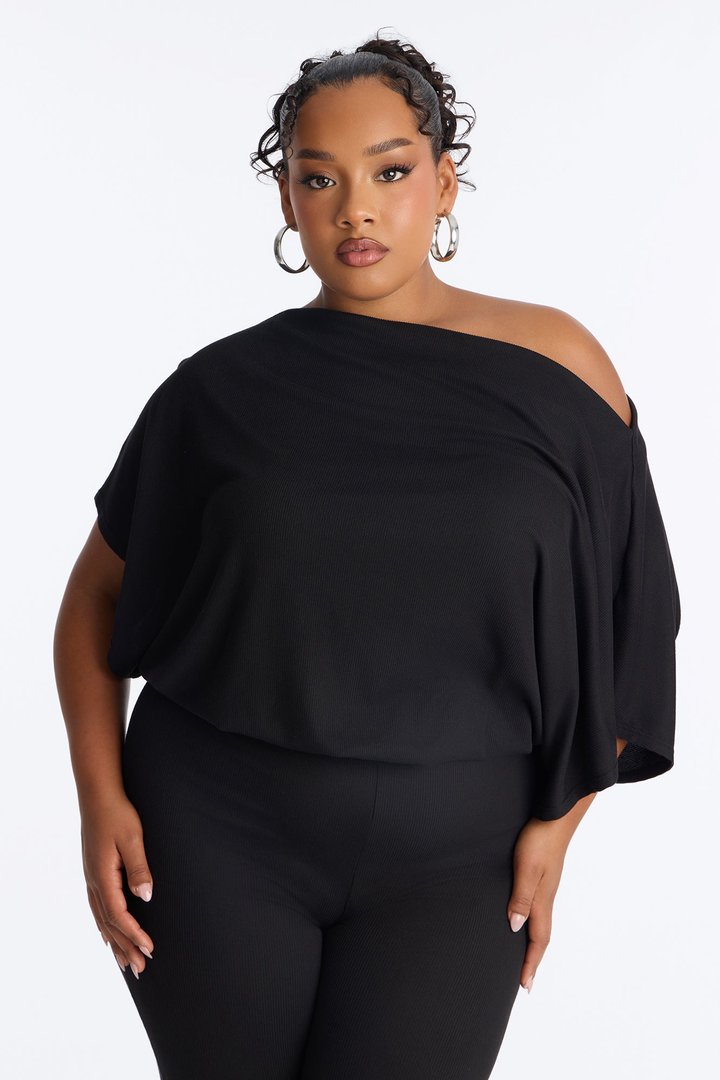 Kacee Off Shoulder Skinny Jumpsuit - Black