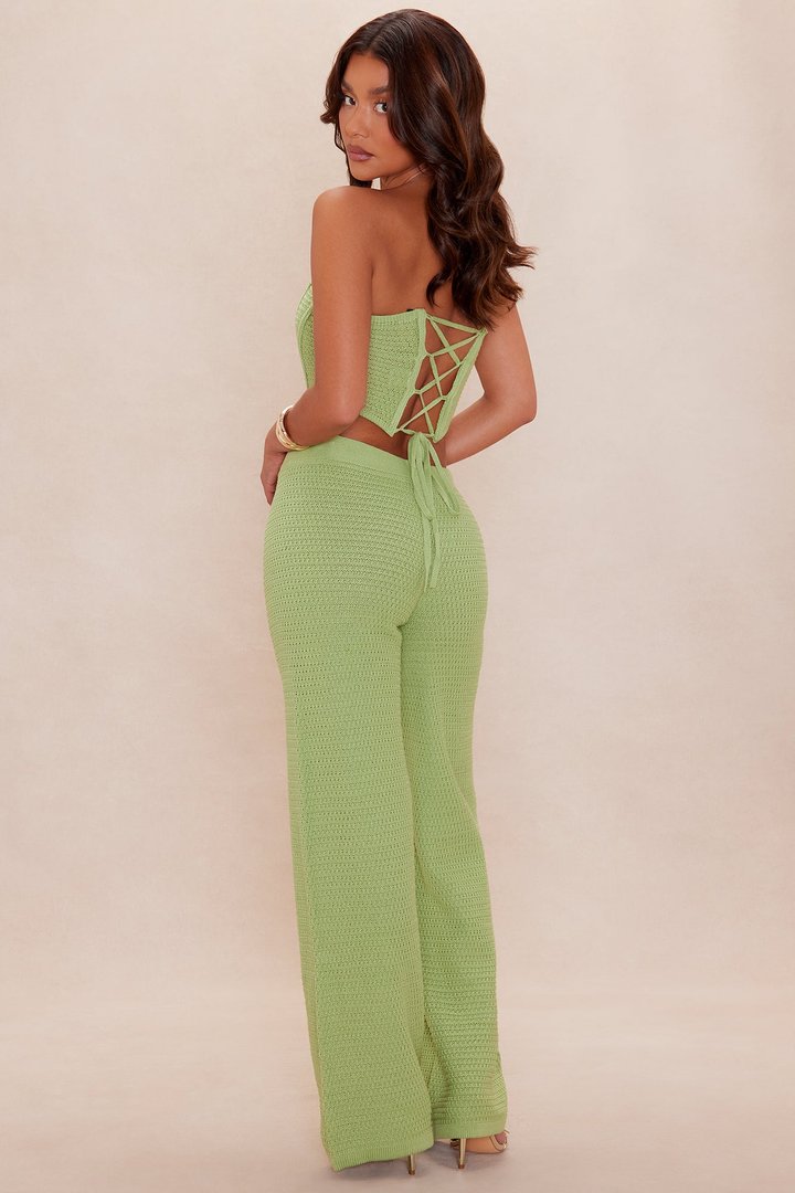 Camarillo Crochet Pant Set - Sage