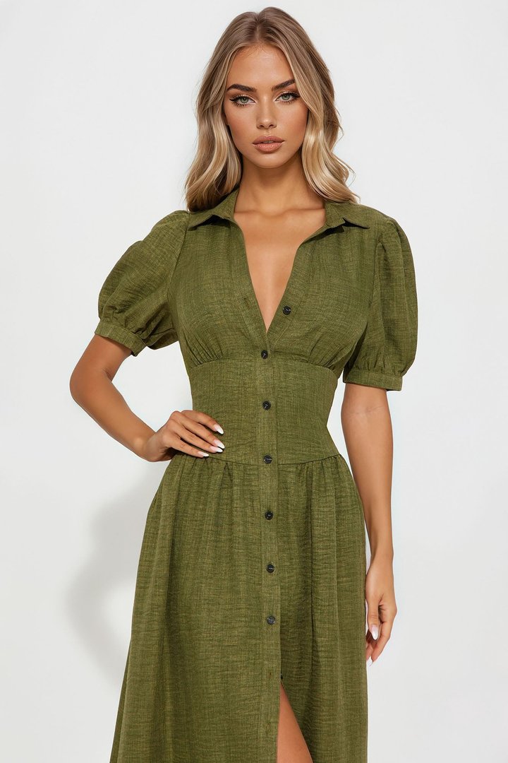 Tamara Airflow Maxi Dress - Olive