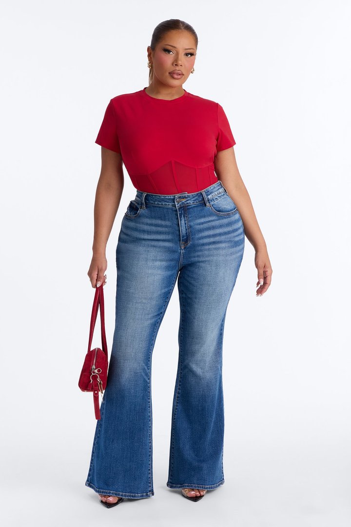Keep That Energy Bodysuit - Red