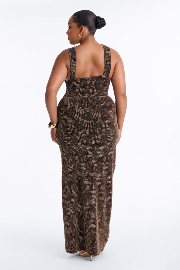 Noemii Maxi Dress - Black/combo