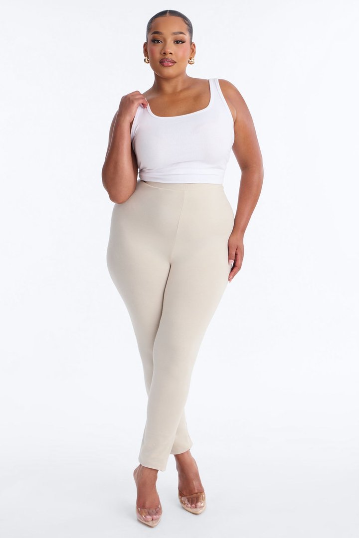 Quinn High Rise Everyday Cotton Legging 29″ - Stone