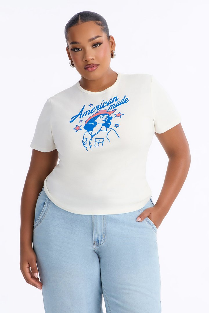 American Made Baby Tee - Off White