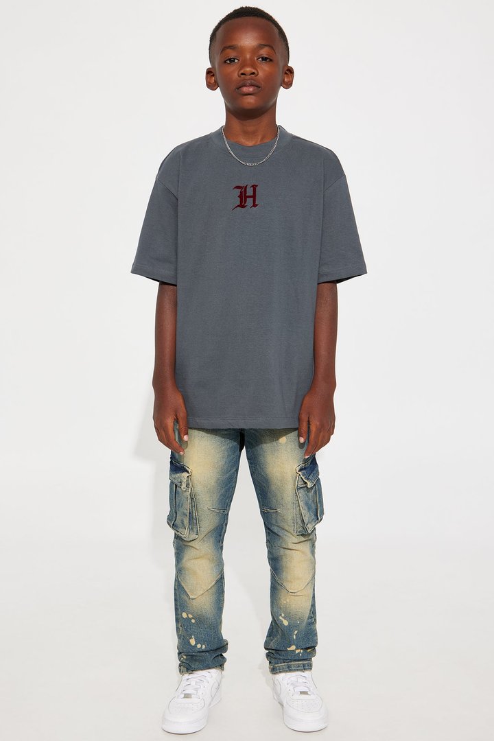 Mini Venus de Milo Front/Back Short Sleeve Graphic T-Shirt - Black Wash