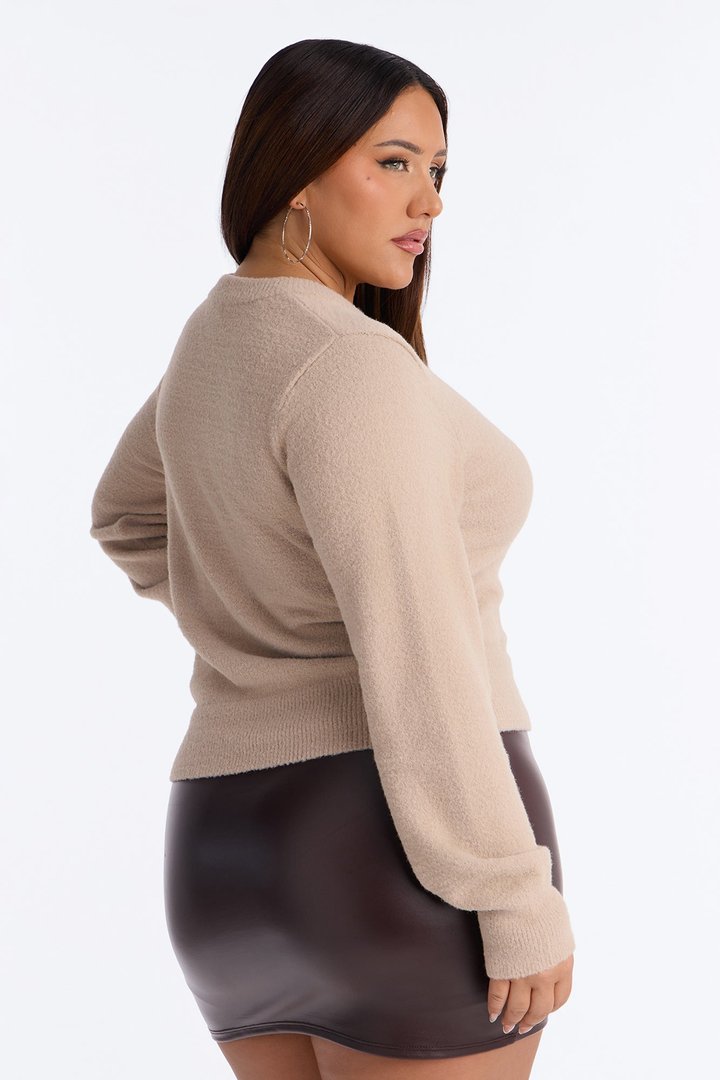Cozy Feels Cardigan - Oatmeal