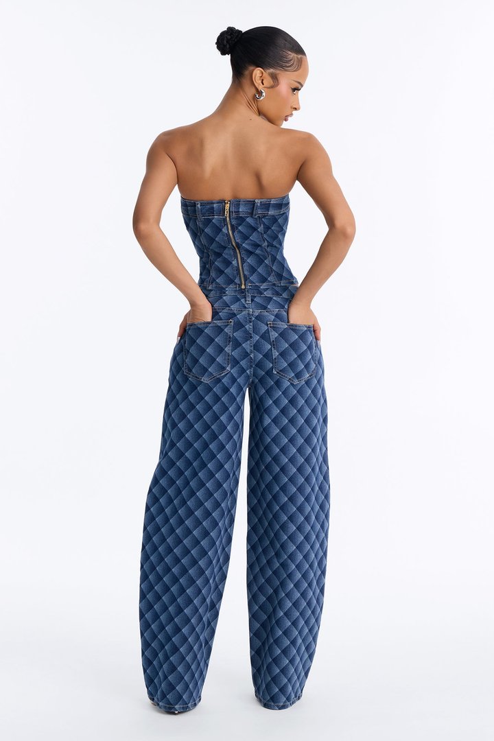 Denim Daydreams Pant Set - Dark Denim