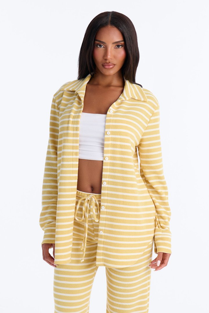 Sam Striped Pant Set - Yellow/combo