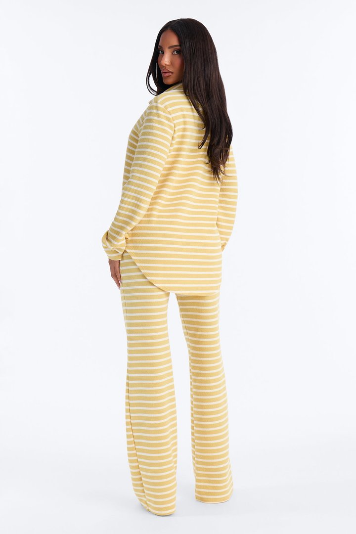 Sam Striped Pant Set - Yellow/combo