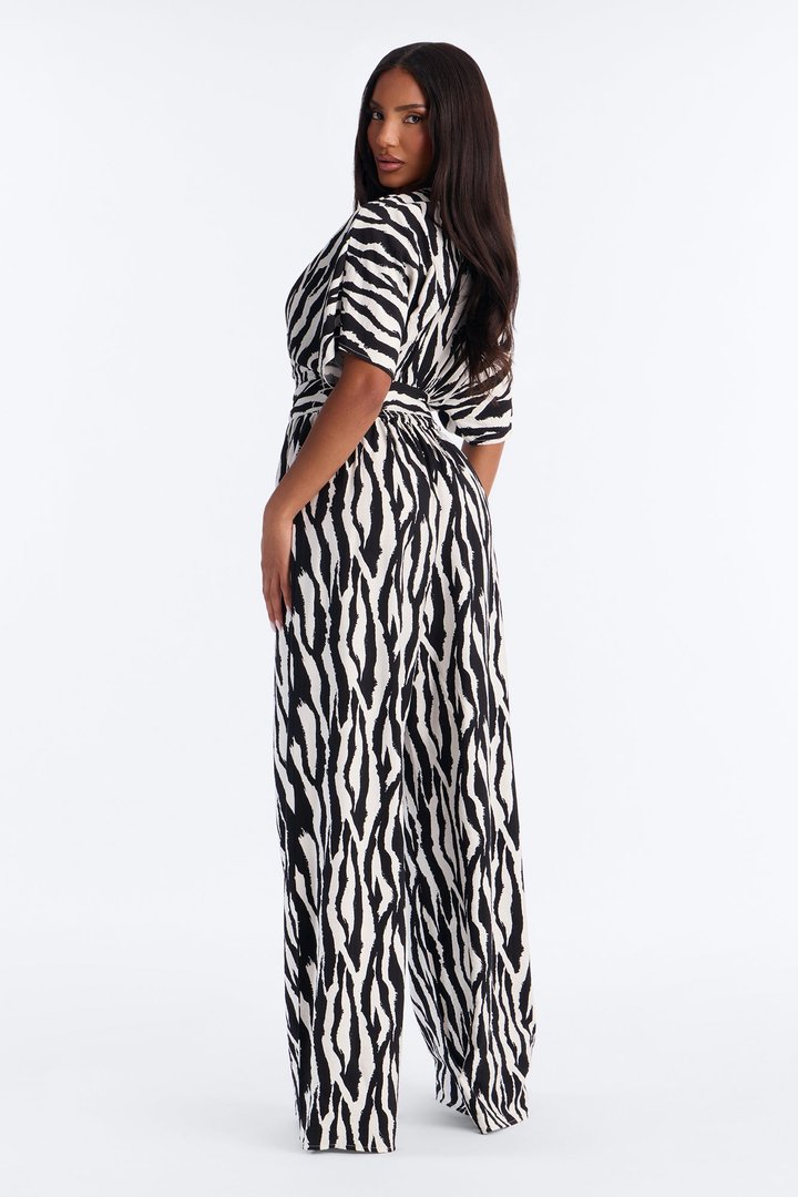 Mara Tie Waist Jumpsuit - Black