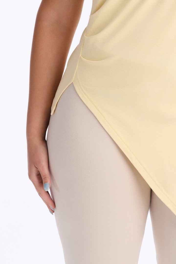 Take Control Asymmetrical Top - Butter Yellow