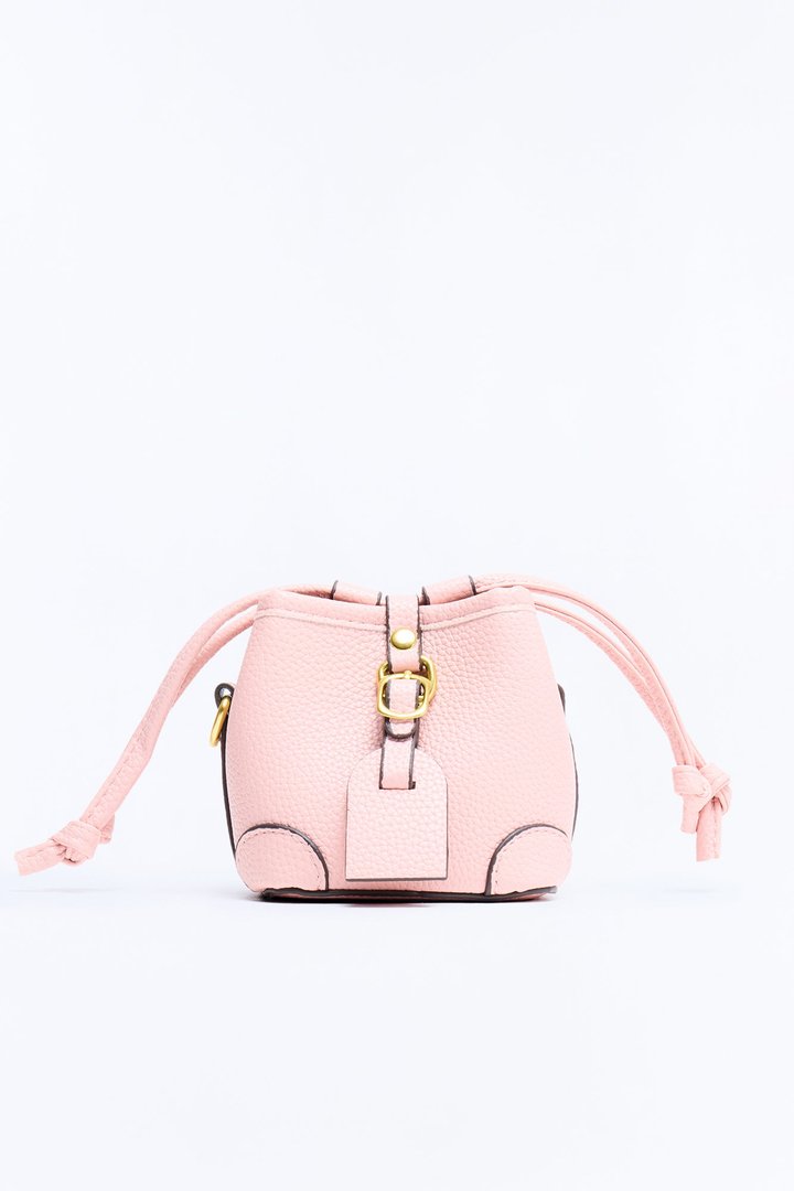 Carry On Mini Faux Leather Crossbody Handbag - Pink