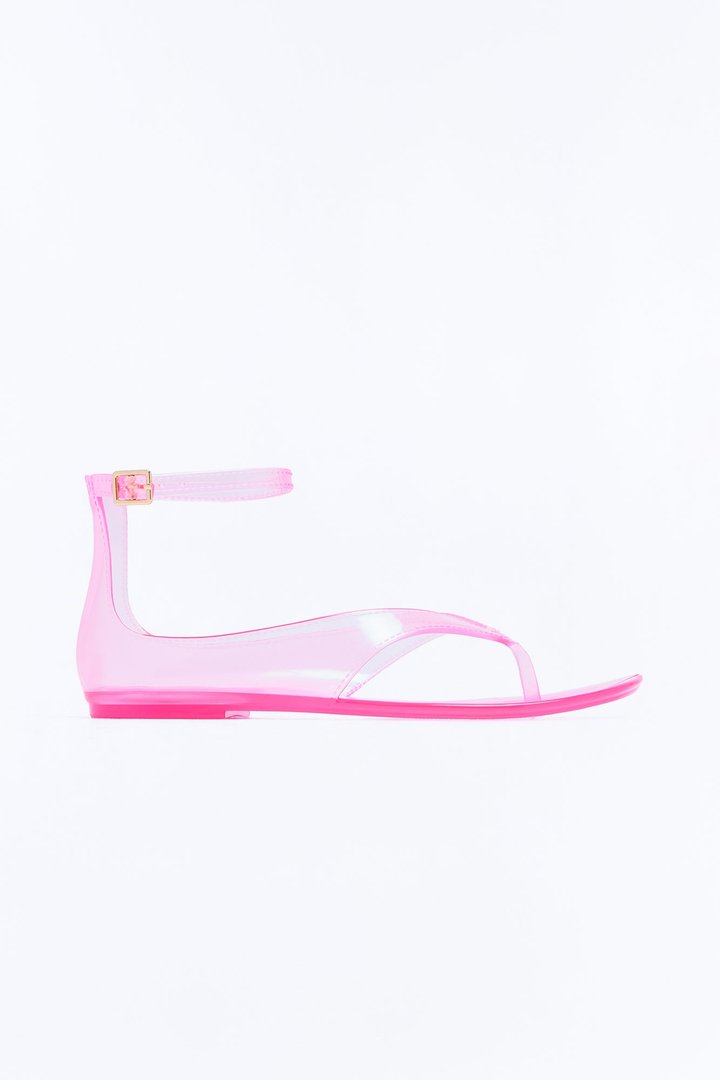 Sweety Jelly Flat Sandals - Pink