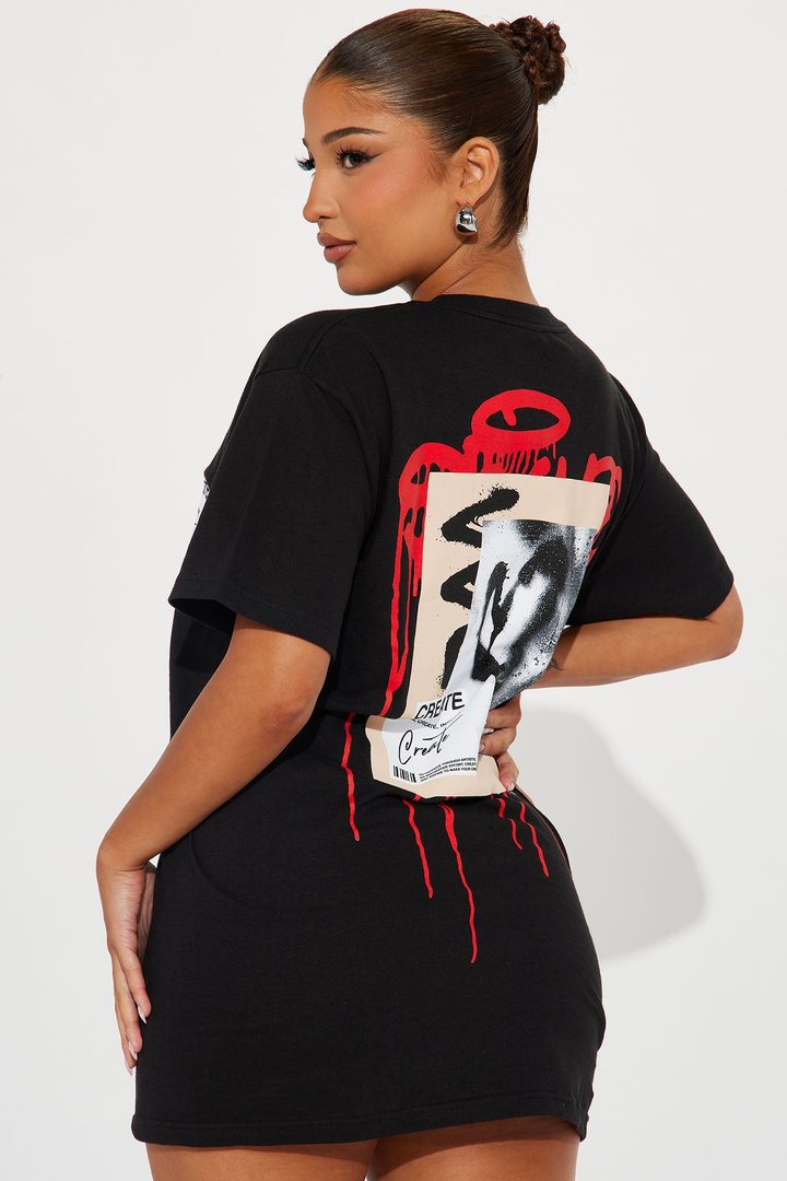 Create What You Love Graphic Tee - Black