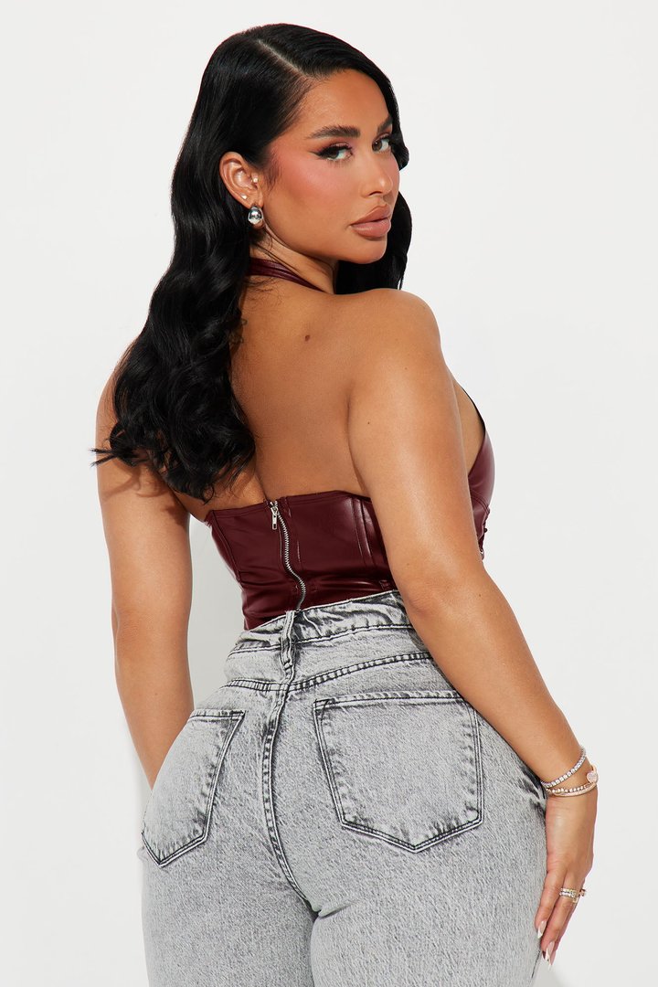 Down For You Bodysuit - Burgundy