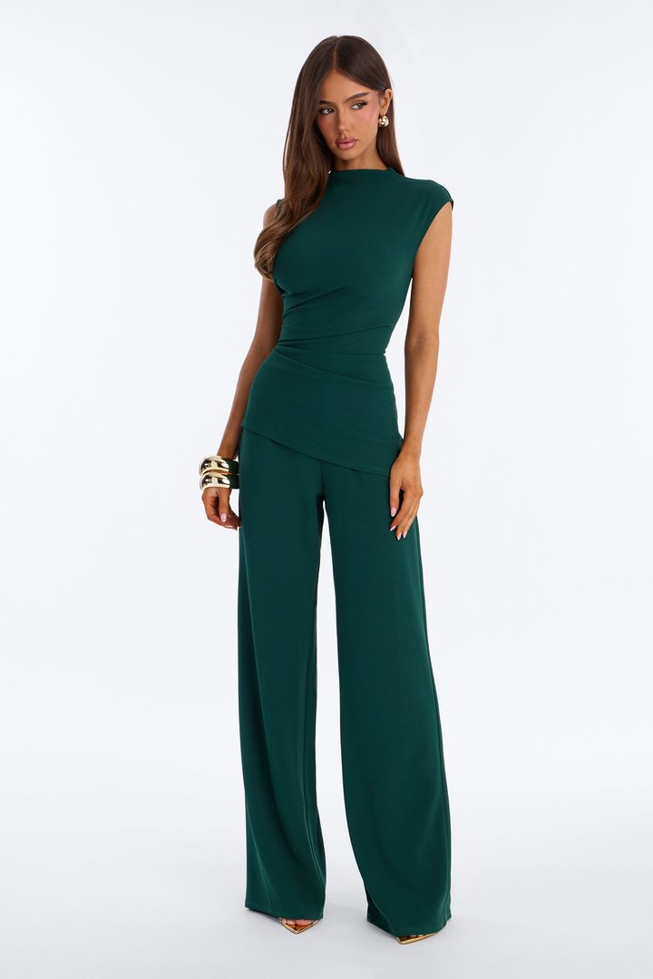 Cielo Wide Leg Jumpsuit - Hunter