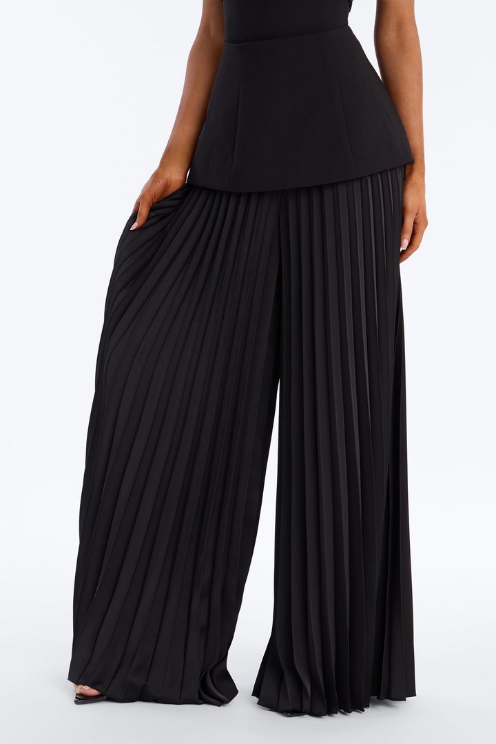 Brinley Strapless Wide Leg Jumpsuit - Black