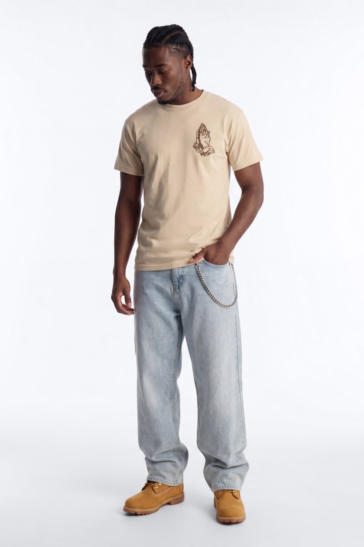 Only Judge Short Sleeve Tee - Taupe