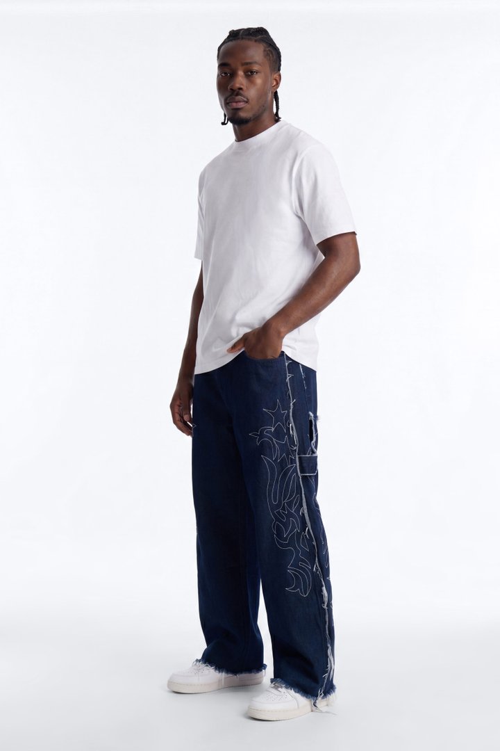 Downtown Riot Baggy Jean - Dark Wash