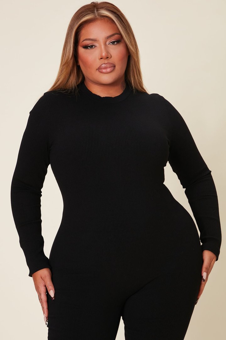 Maribel Snatched Jumpsuit - Black