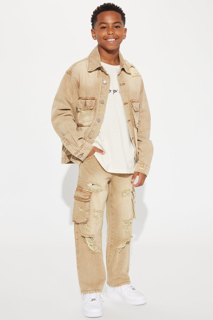 Mini Can't Catch My Drive Cargo Jean - Tan