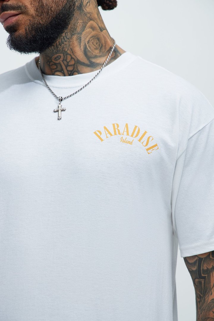 Paradise Island Short Sleeve Tee - White