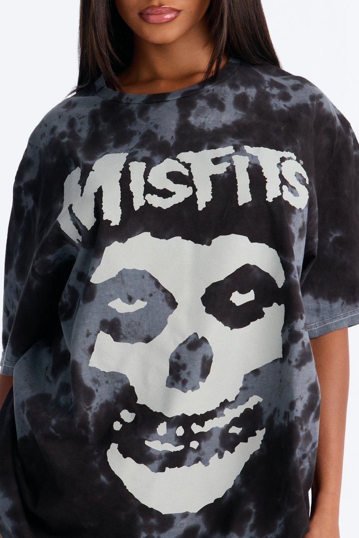Midnight Misfits Tie Dye T-Shirt - Black