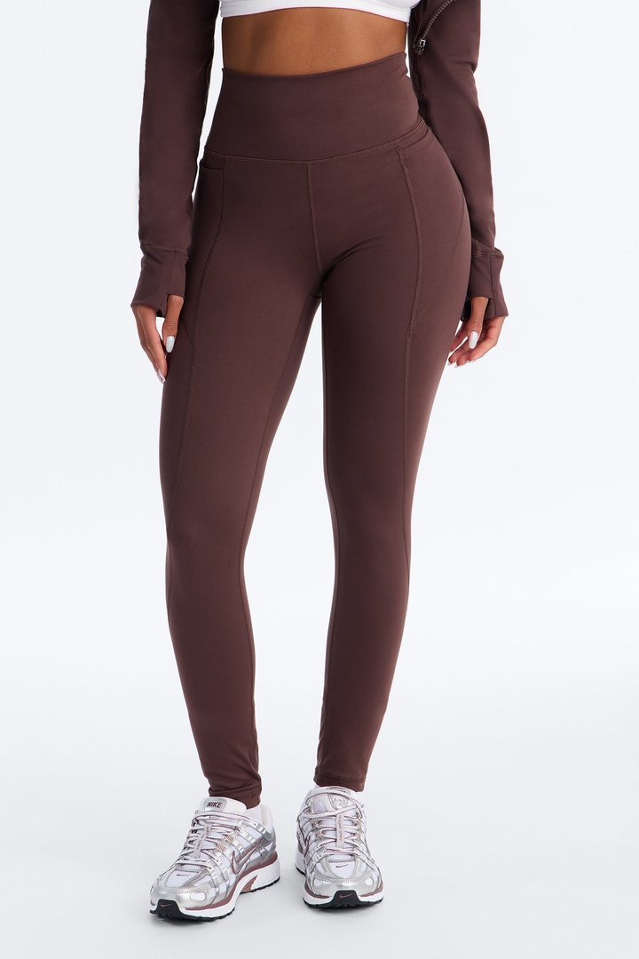 Myla Lounge Tricot Leggings - Chocolate