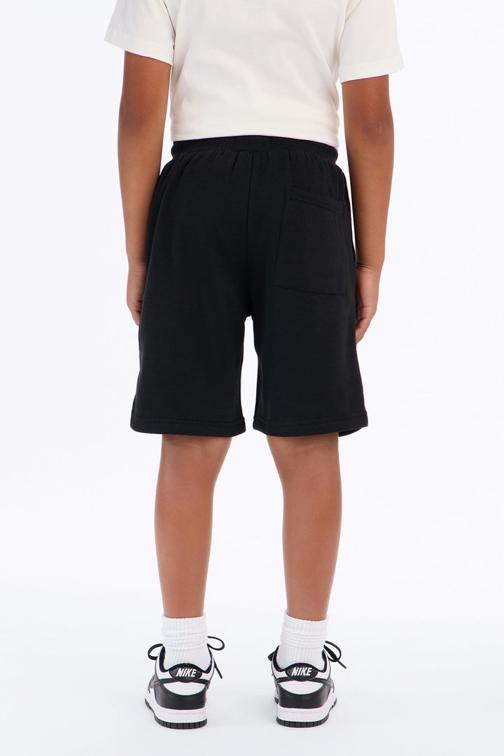 Mini Never Surrender Fleece Shorts - Black