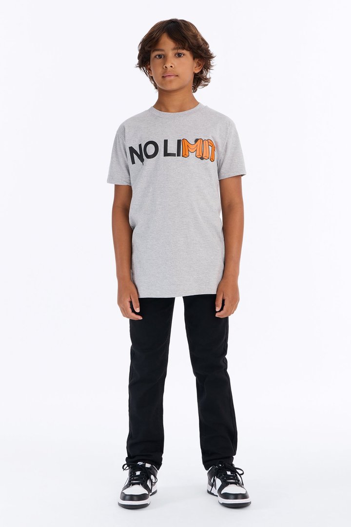 Mini No Limit Short Sleeve Tee - Heather Grey