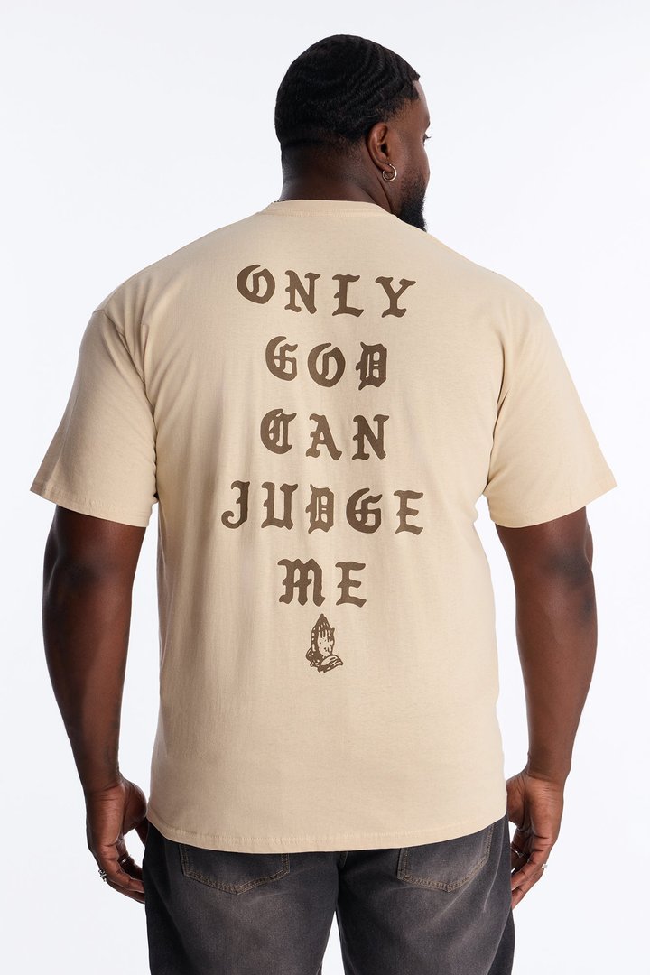 Only Judge Short Sleeve Tee - Taupe