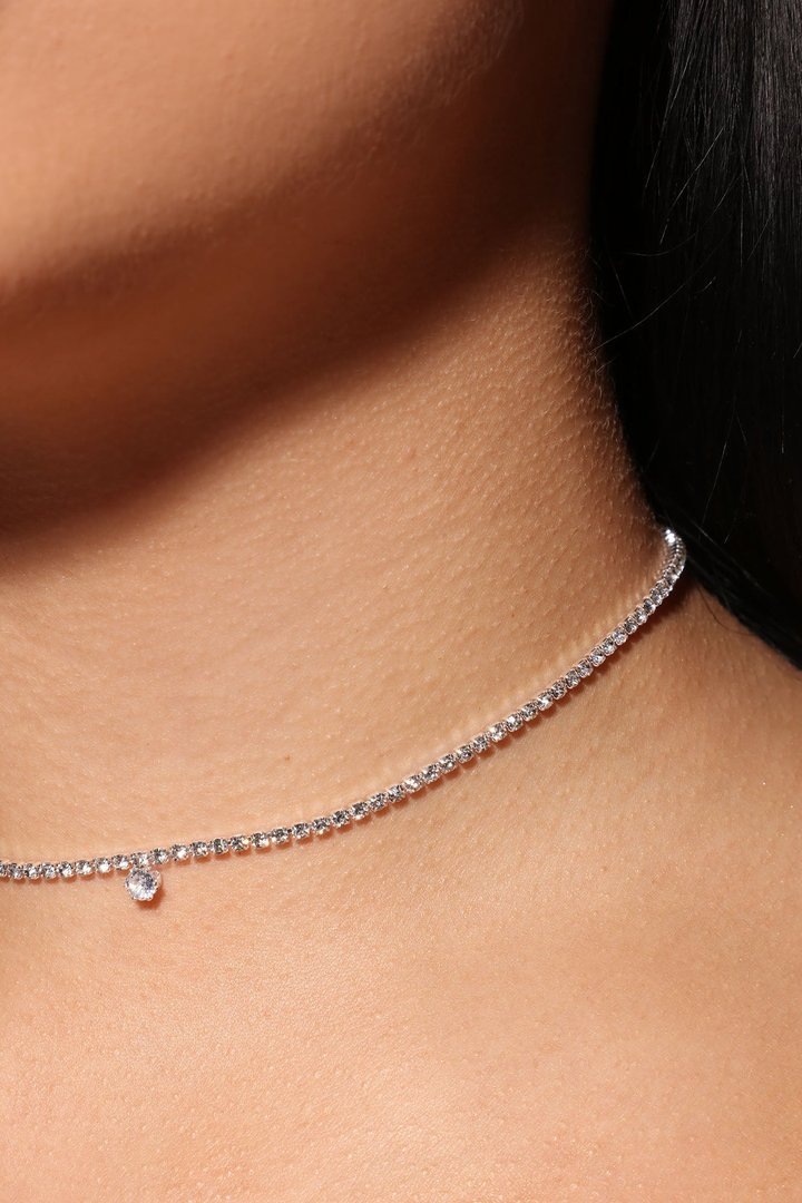 Evening Date Necklace - Silver