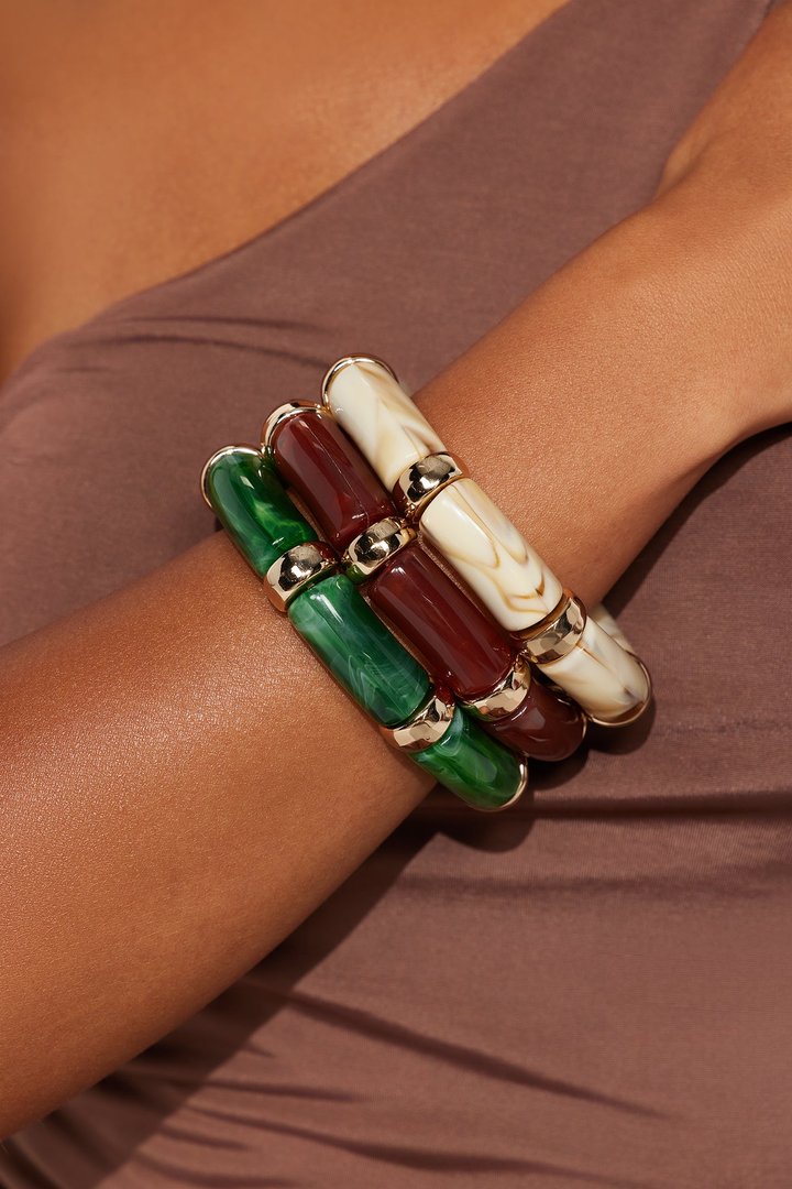 La Isla 3 Piece Bracelet Set - Multi Color