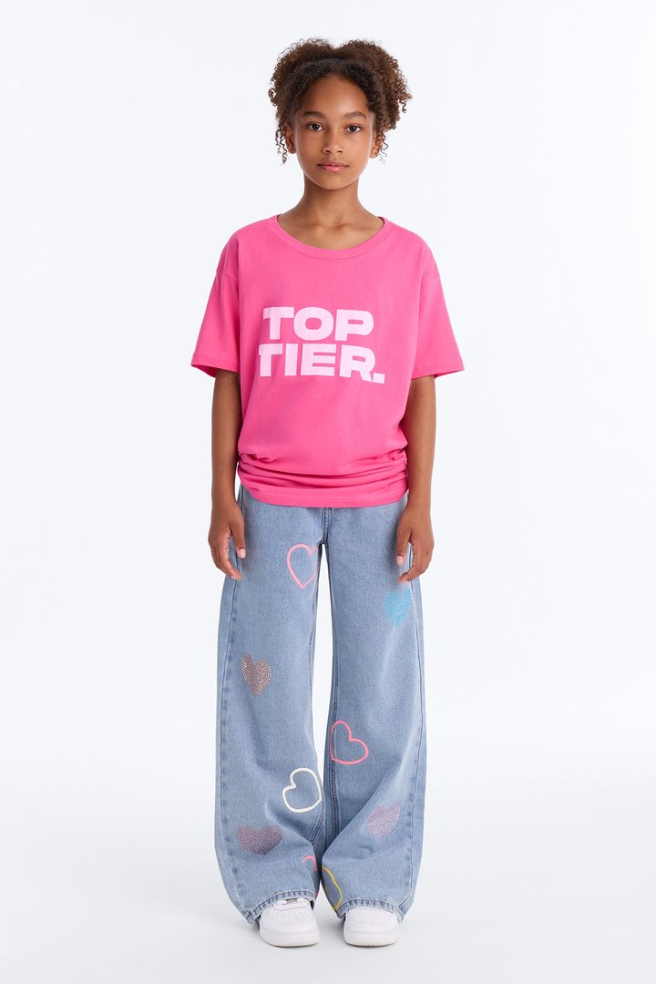 Mini Top Tier Short Sleeve Tee - Fuchsia