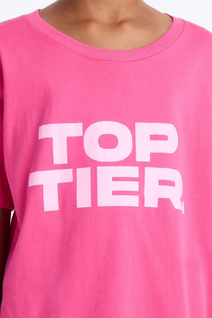 Mini Top Tier Short Sleeve Tee - Fuchsia