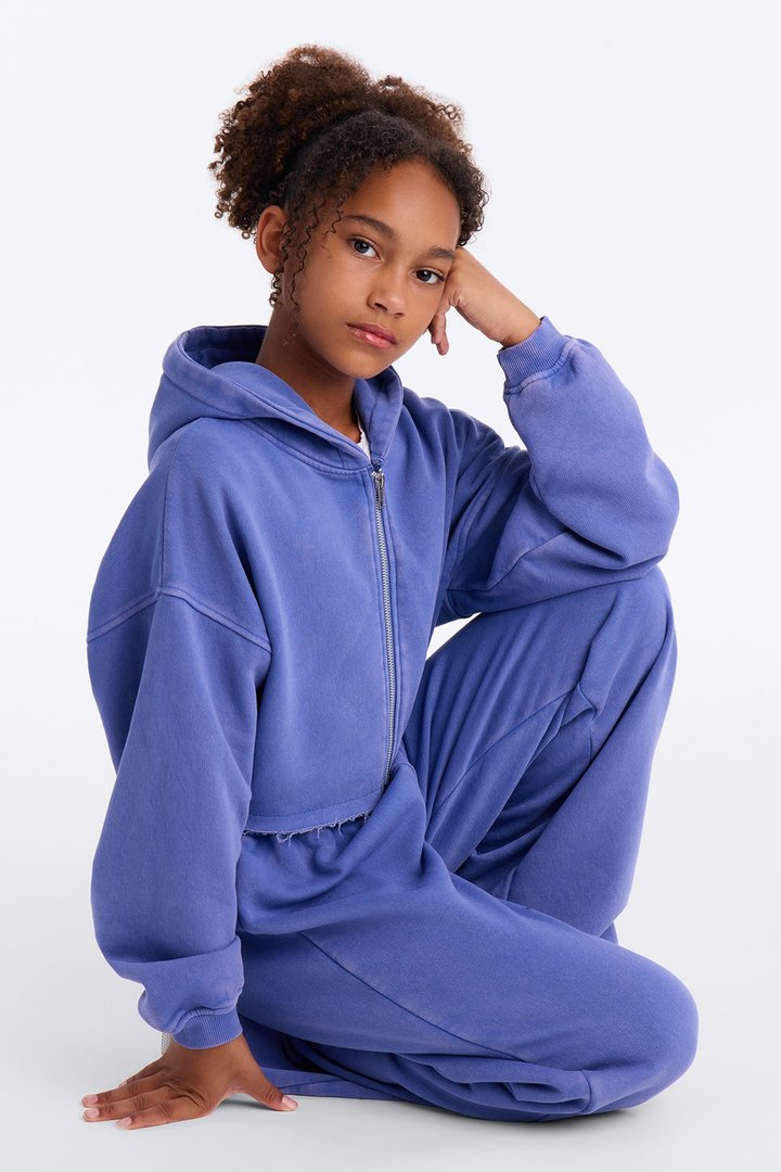 Mini On The Go Fleece Pant Set II - Blue