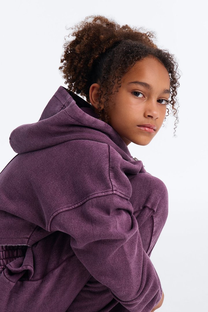 Mini On The Go Fleece Pant Set II - Purple