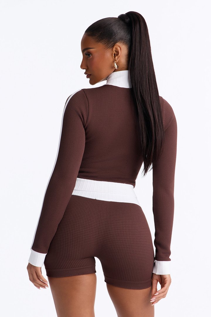 Run It Back Seamless Short Set - Brown