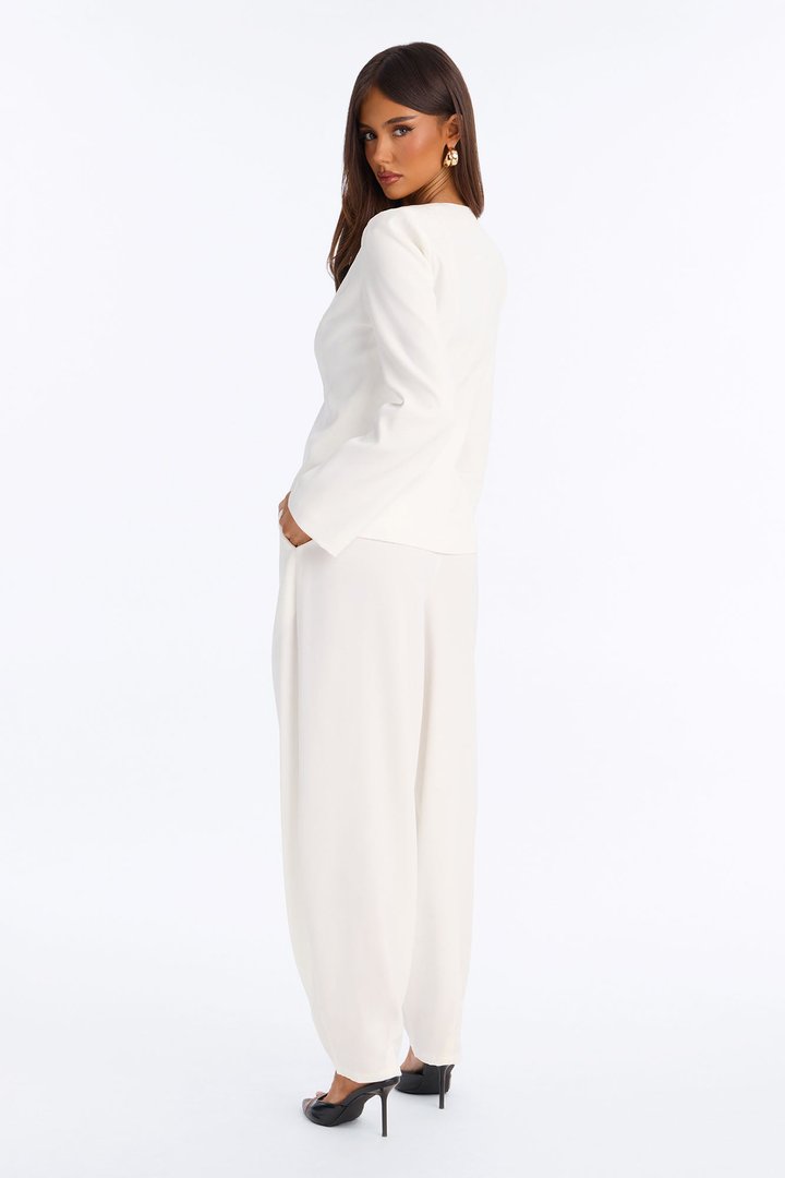 Renata Fitted Blazer - Ivory